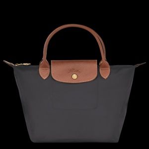 Longchamp Le Pliage Small Top Handle Bag Charcoal